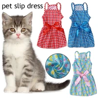 pet skirt dogs and cats plaid dress skirt bow tie skirt dog dress cute pet clothing pets puppy medium large dog