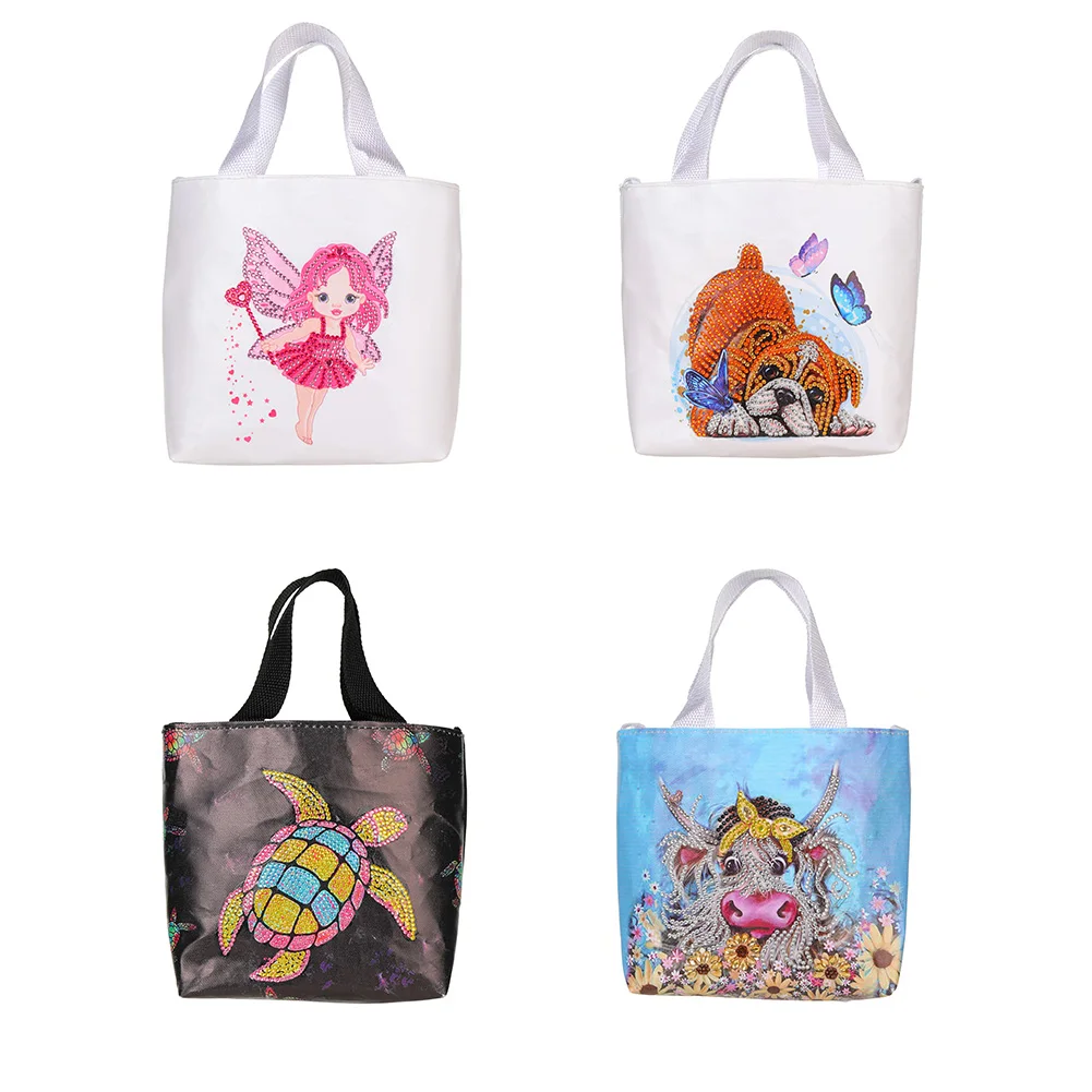 

Diamond Painting Tote Bag Reusable Durable DIY Diamond Art Handbag Foldable Storage Bag Cross Stitch Embroidery Kit Art Craft