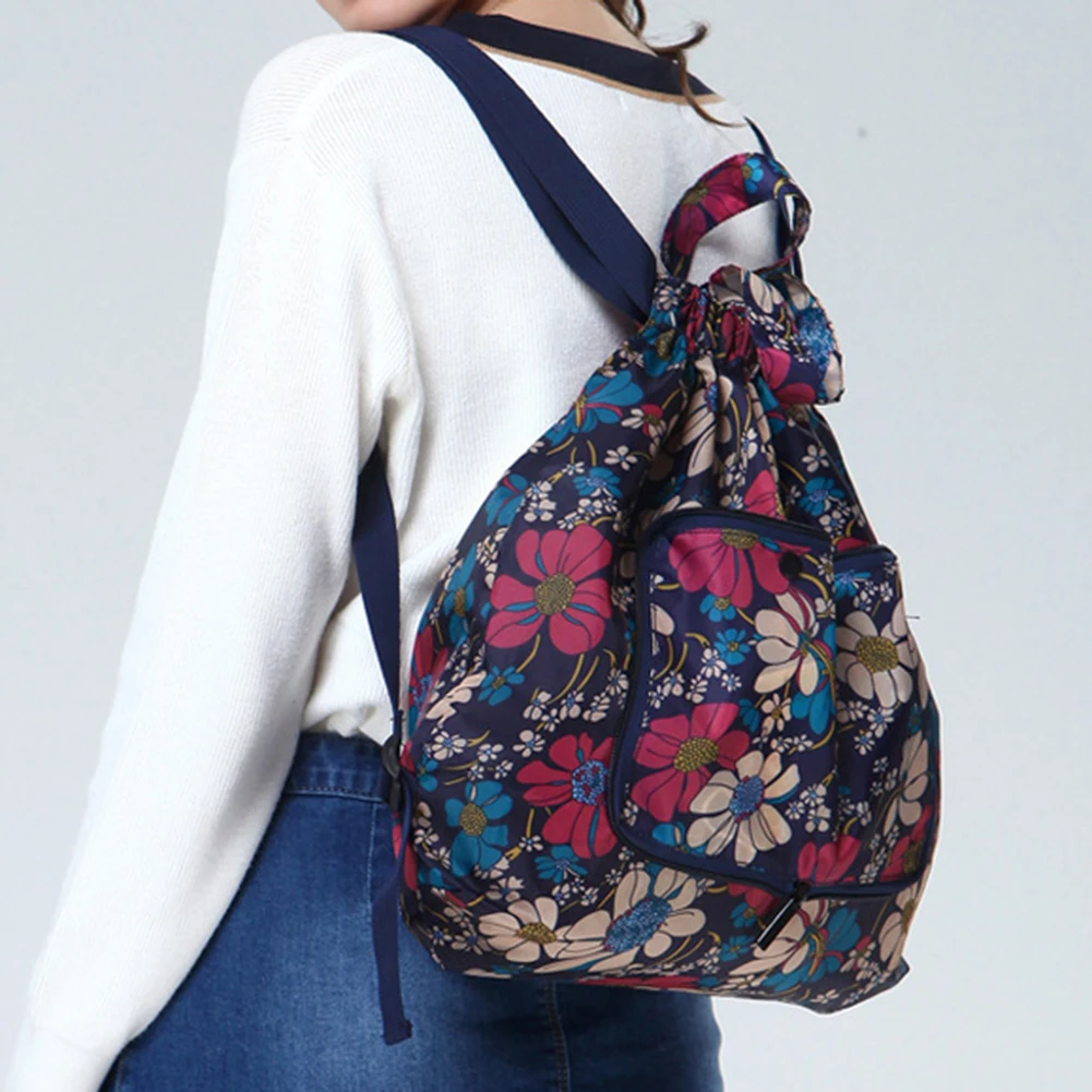 

Женский рюкзак, сумки для йоги, складной рюкзак на шнурке, складной портативный водонепроницаемый легкий уличный рюкзак большой емкости