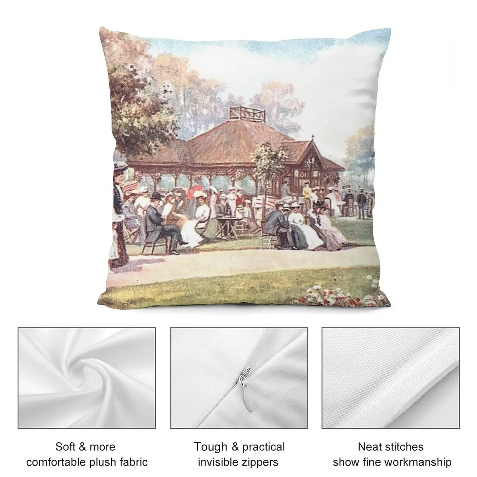 Чайный домик Сады Доллины Гаррогат Северный Йоркшир Англия Декоративная подушка