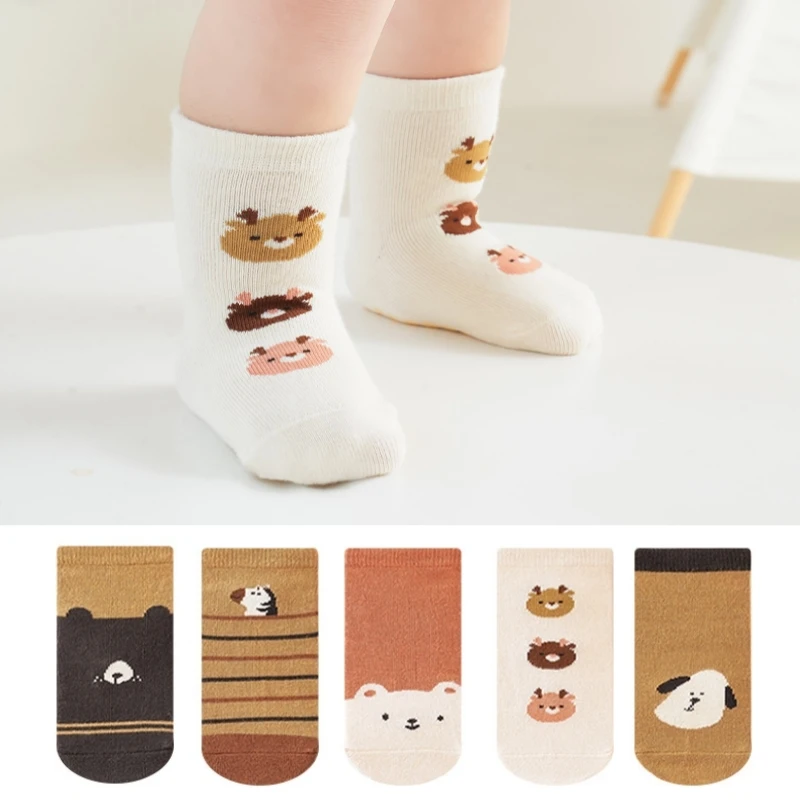 

Children Mid Calf Long Socks Boy Girls Autumn Winter Cartoon Floor Socks Baby Kids School Student Socks Sport Clothes Leg Warmer