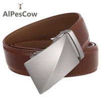 genuine leather belt for men 100 alps cowhide ratchet waist strap designer high quality waistband casual business belts luxury