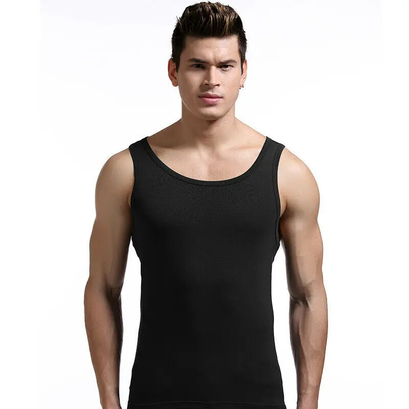

Men's Casual Vest Sleeveless T-Shirt Modal Tank Tops Undershirts Elastic Singlet Mens Underwear Sexy Casual Vest T Shirts
