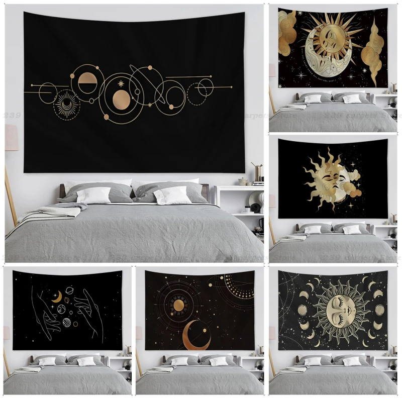 

Witches moon Tarot Mystery Totem DIY Wall Tapestry Japanese Wall Tapestry Anime Kawaii Room Decor