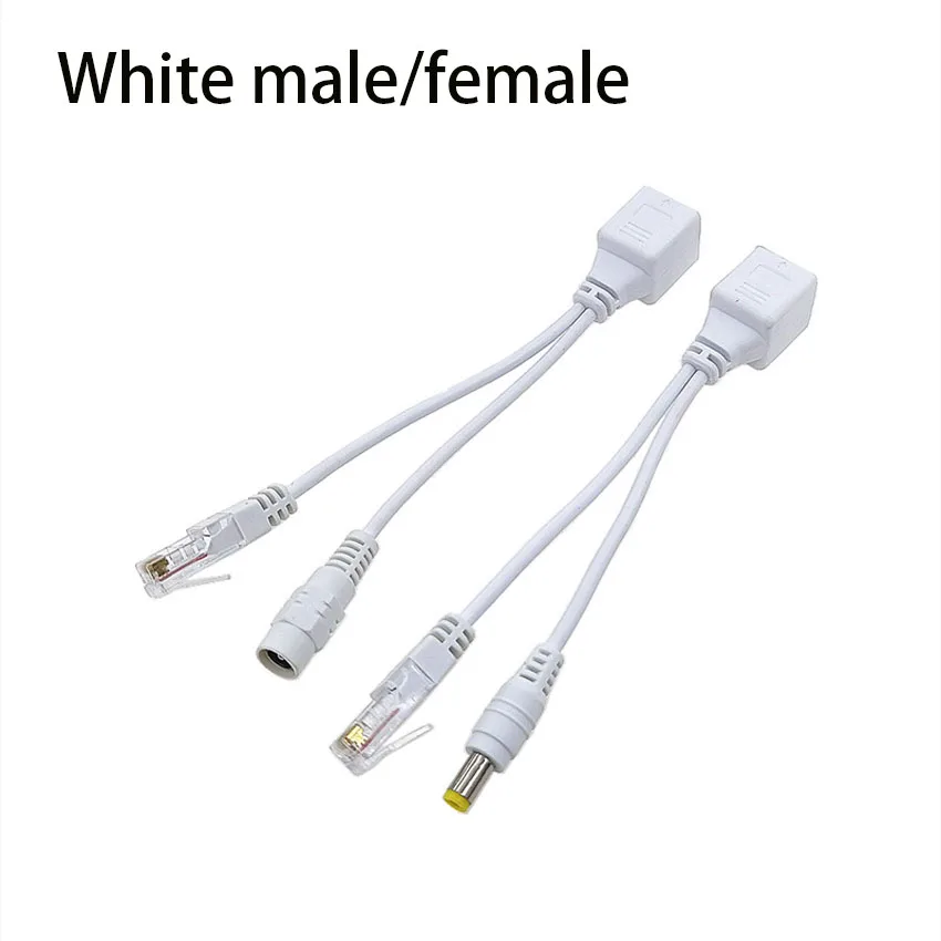 Разветвитель POE RJ45, 1 пара, кабель питания от сети Ethernet, стандартный разветвитель, 12 В постоянного тока, IP-камера
