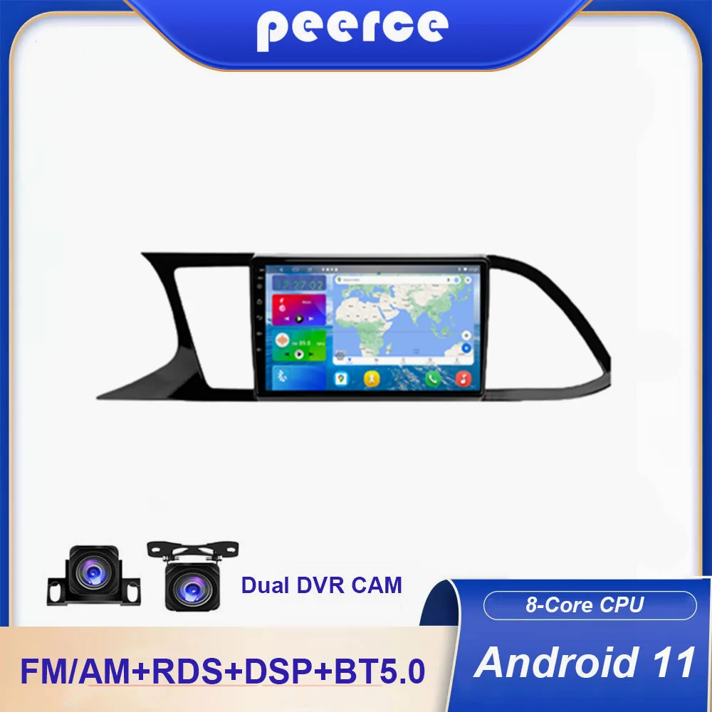 

Автомагнитола для Seat Leon 3 2012-2020 с голосовым ИИ мультимедийным видеоплеером, навигацией, GPS, Android, 2din, 2 din, DVD