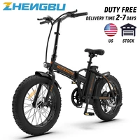 us stock500w electric bike 40kmh snowbike 20inch fat tires ebike for adults folding 36v 13ah waterproof electric bicycle