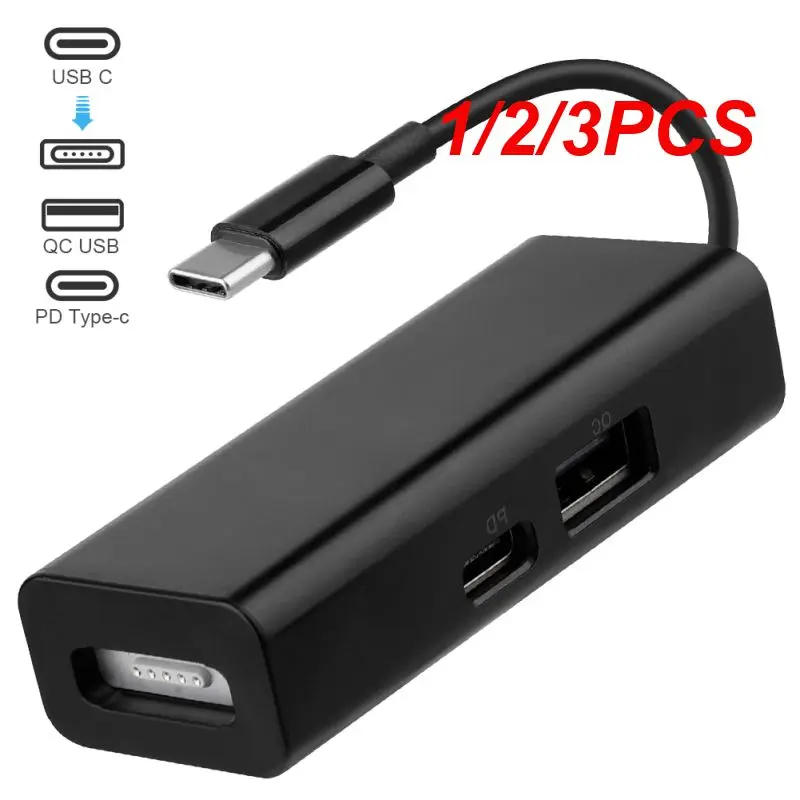 

1/2/3PCS in 1 USB-C Safe Magnetic Adapter USB 3.1 Type-C to Magsaf* 1/2 Converter for Macbook Notebooks Laptops Smartphones