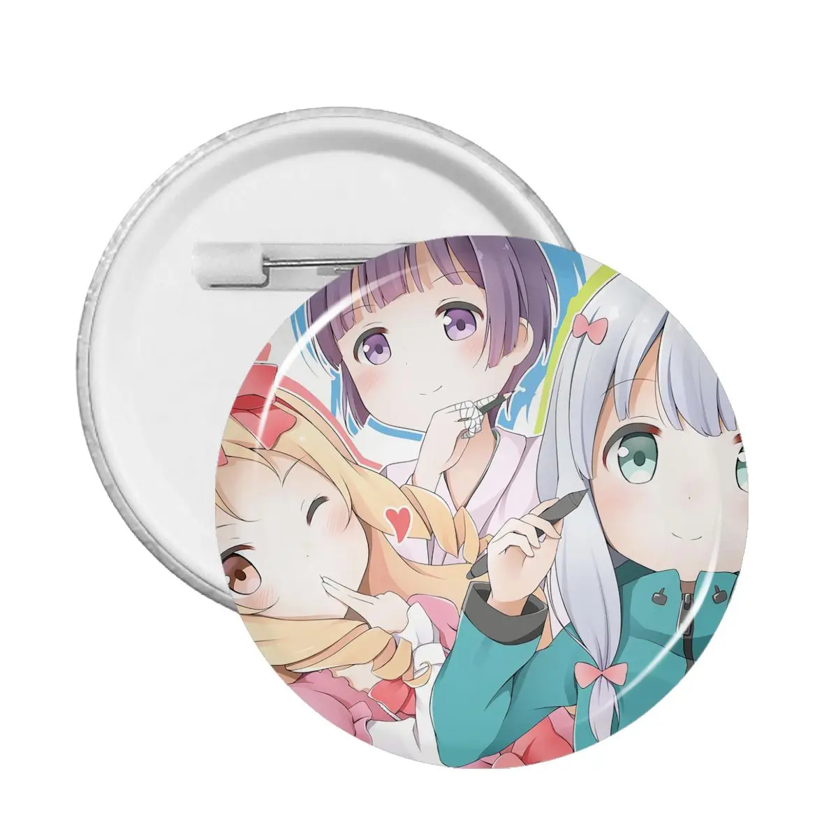 

Eromanga Sense Badges Manga Pins for Bag Novelty Brooches PVC Collar Badge Decoration Gift
