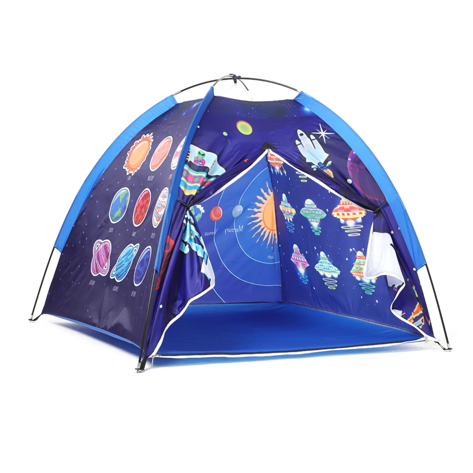 

Boy Girl Gift Kids Toy Assemble Play Tent Foldable Space World Playhouse Polyester Indoor Outdoor Universe Imaginative Portable