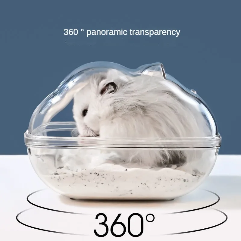 

Hamster Bathroom Toilet Dual-purpose Nest Golden Bear Bath Tub Bath Sand Urine Sand Anti-splash Hamster Supplies