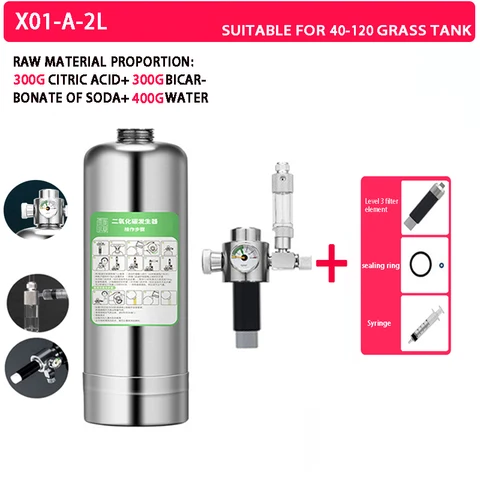 Аквариумный самодельный генератор CO2, аквариумная бутылка из нержавеющей стали, счетчик пены типа инжекции, реакционное оборудование сырья