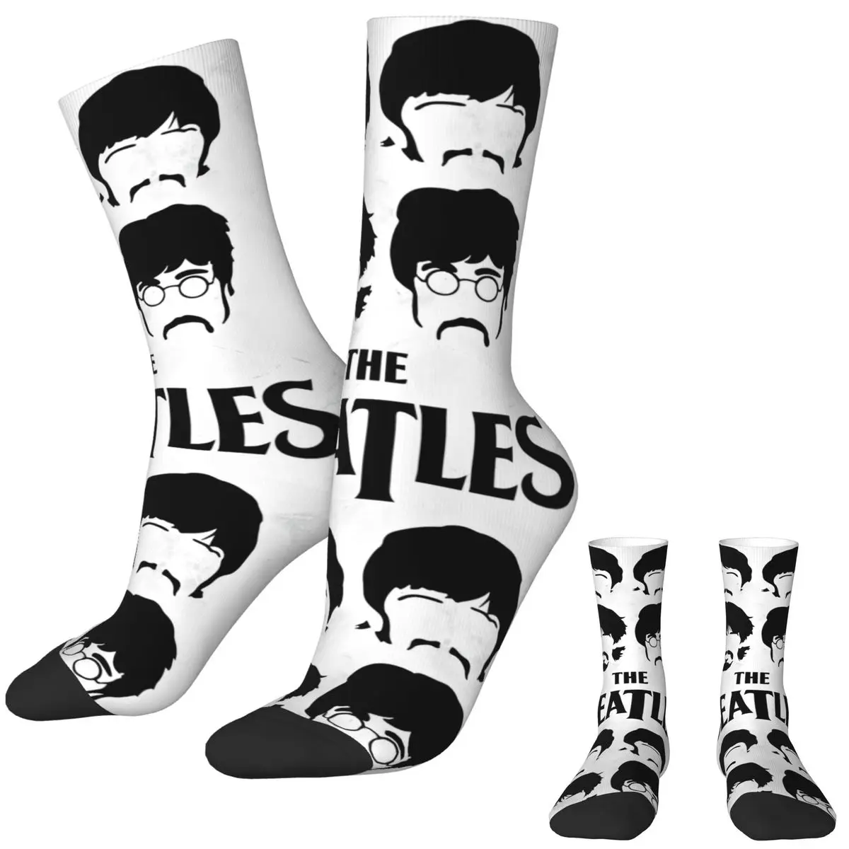Спортивные носки Harajuku The B-Beatles средней длины из полиэстера для унисекс