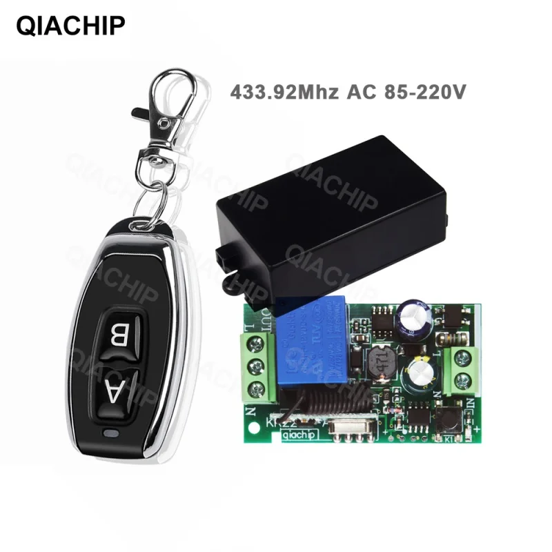 

DIFODA 433Mhz Universal Wireless Remote Control Switch AC 110V 220V 1CH RF Relay Receiver Module R. F 433Mhz Remote Transmitter