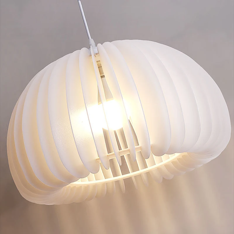

Nordic Living Room LED Pendant Lights Round Hollow Kitchen Decoration Pendant Lamp Bar Coffee Store Ceiling Chandelier Lighting