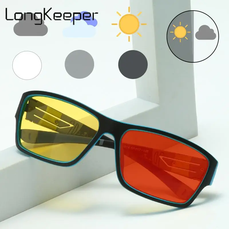 

Long Keeper Men's Polarized Sports Sunglasses Men Photochromic Goggles Night Vision Outdoor Fishing Driver Shades Male Eyewear