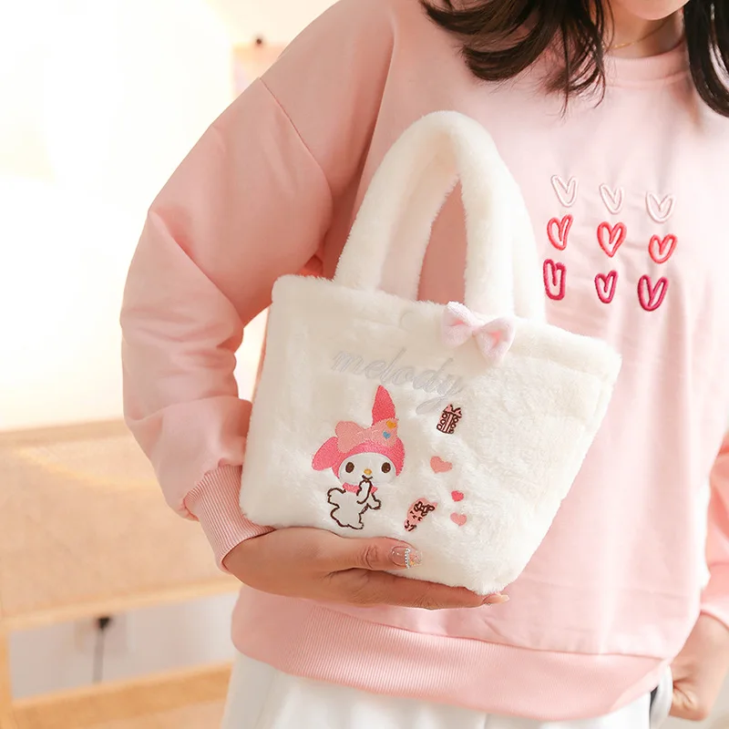 

Sanrio Hello Kitty My Melody Cinnamoroll Exquisite Cartoon Anime Doll Handbag Cute Soft Girls Yumui Tot Bag Gifts Shoulder Bag