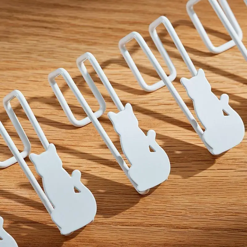 Крючки для дверей шкафа Крючок полотенец ванной комнаты с кошачьим дизайном 2X