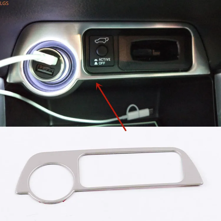 

Высококачественная хромированная прикуриватель из нержавеющей стали/ABS для Mitsubishi Outlander 2013-2019, декоративные панели, автомобильные аксессуары