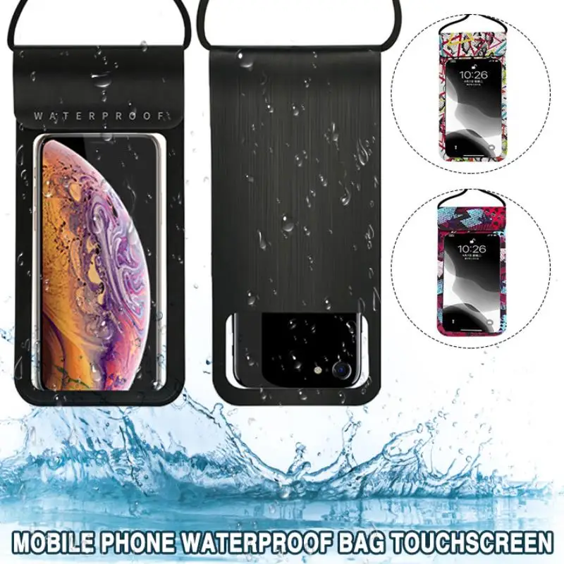 

Universal Diving Swimming Waterproof Phone Case Durable Underwater Cellphone Bag Transparent Neck Pouch