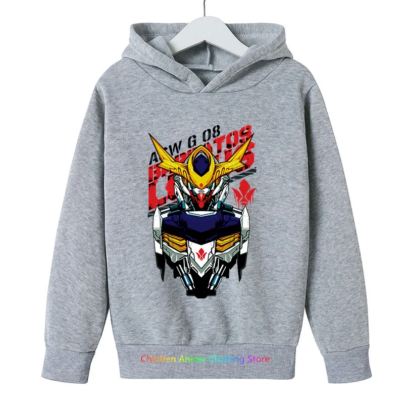 Boys Gundam Hoodie Sweatshirt Girls Cartoon Print Long Sleeve Kids Gundam Claus Hoodie Toddler Santa Claus Hoodie