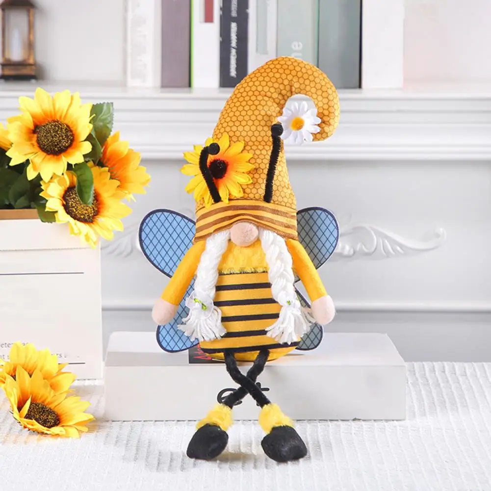 

Great Big Nose Fabric Art Faceless Gnome Plush Toy Bee Festival Decoration Bright Color Faceless Doll Ornament for Holiday