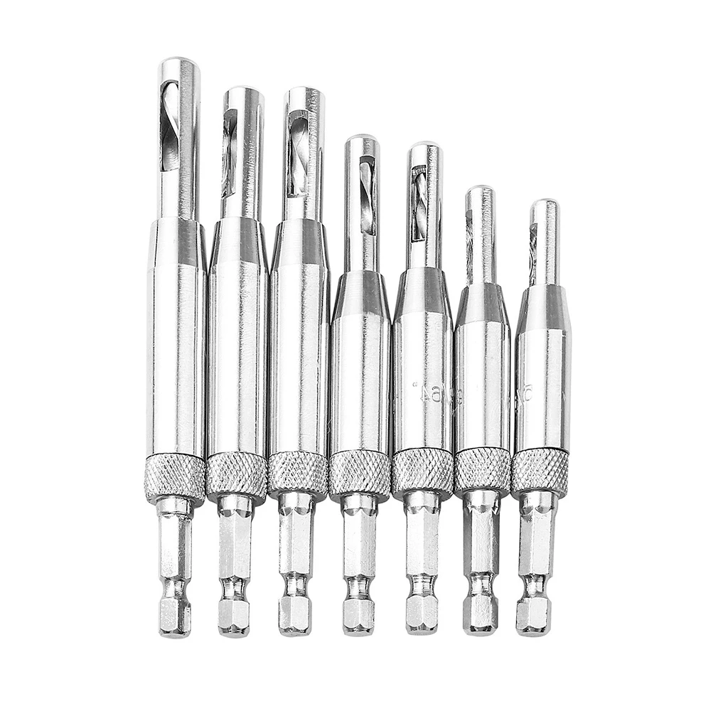

Door Window Hinge Twist Tool Wood Drill Bit Set Self Centering Hole Puncher Carpenter Tools Machining Tool Renovation Team