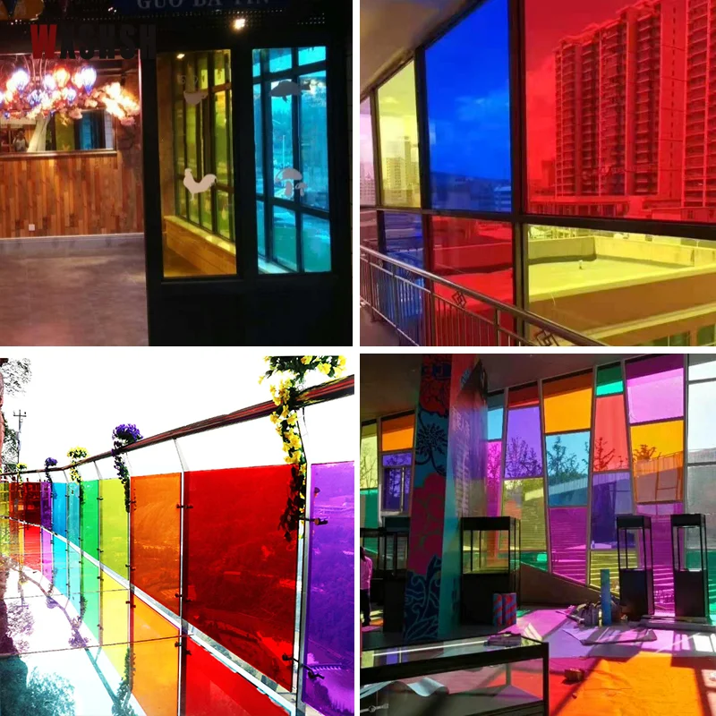 Декоративная клейкая пленка для защиты стекла защита от УФ-лучей дома офиса