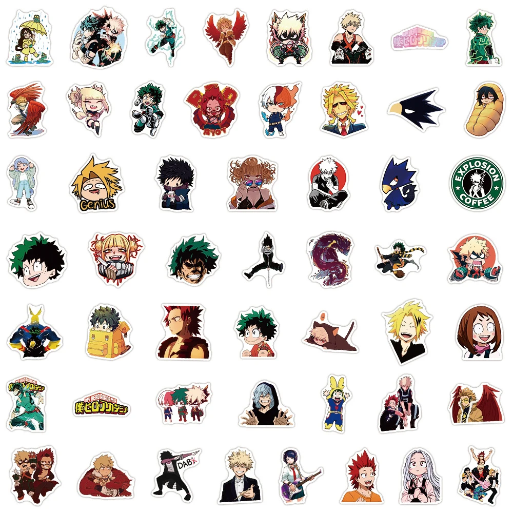 103050 шт. аниме «My Hero Academia», наклейки Deku Midoriya Izuku, наклейки для скейтборда, ноутбука, мотоцикла, водонепроницаемые наклейки, детские игрушки (art.: 3920cb212ff2d) - 3920cb212ff2d
