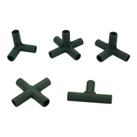 gardening flower support lawn stakes edging corner connectors suitable for 16mm plant stakes agriculture tools 30 pcs