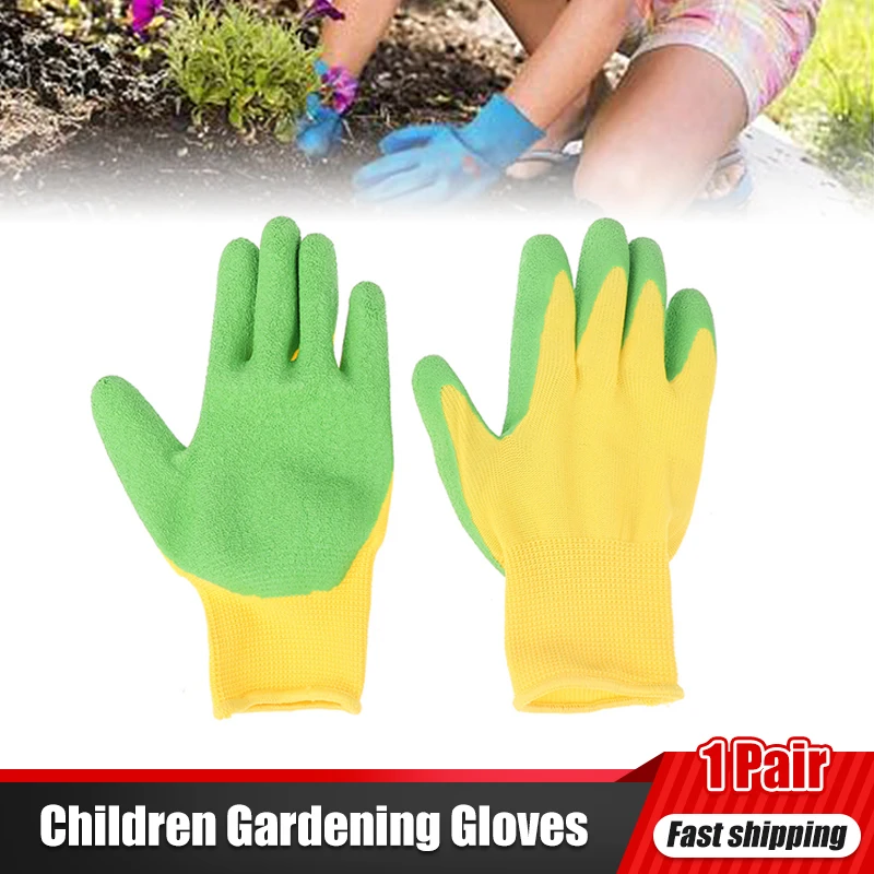 

1Pair Kids Children Protective Gloves Waterproof Garden Gloves Anti Bite Cut Collect Seashells Protector Planting Work Gadget