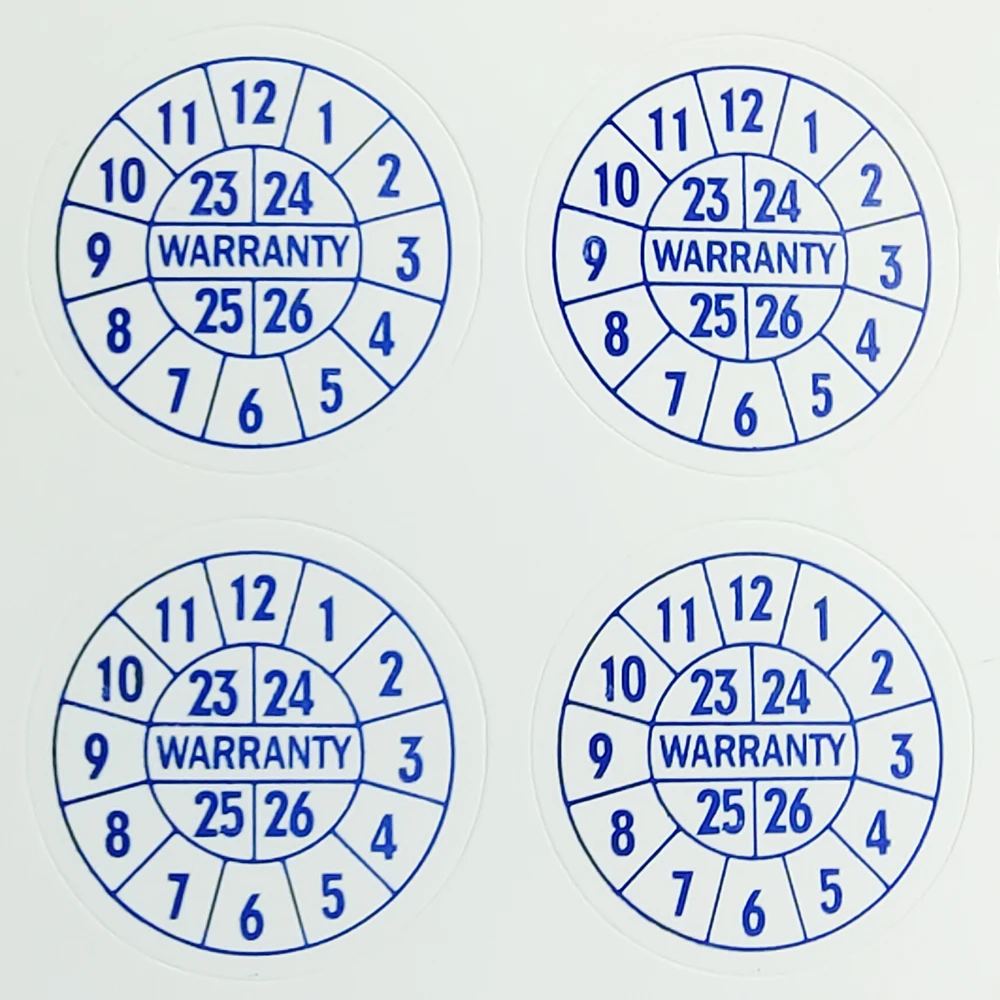 20mm Warranty Void Security Seal Eggshell Brittle Paper Sticker Repair Guanantee Stamps Expire Date Label Invalid If Removed