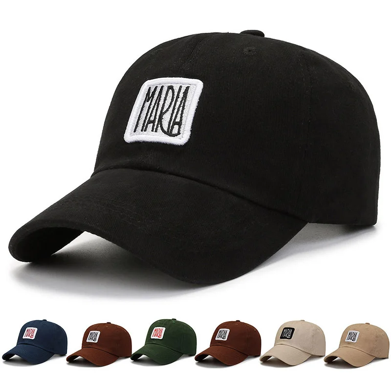 

Fashion Men Baseball Caps Letters Embroidery Summer Adjustable Sun Hat Unisex Plain Curved Snapback Hats Bone Gorras Casquette