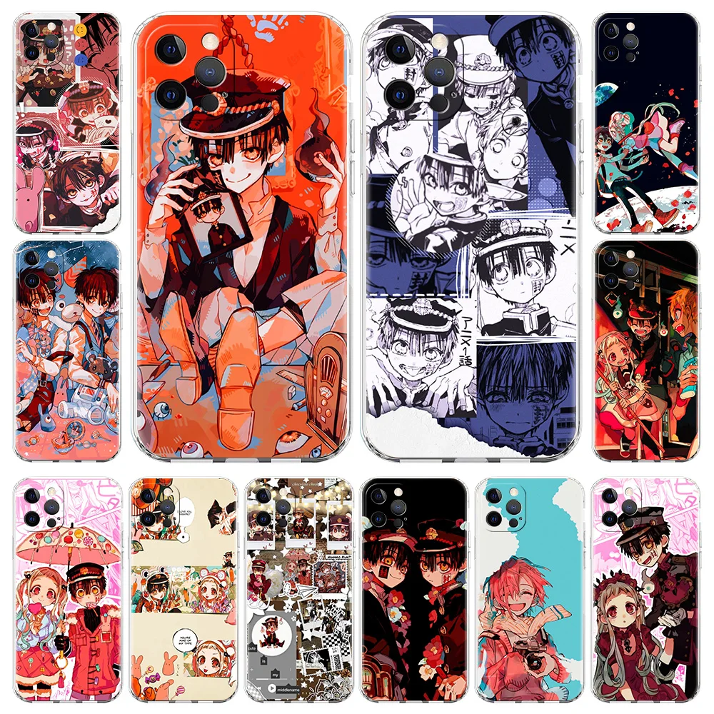 

Funda Phone Case For iPhone 13 11 12 Pro Max X XR XS 7 8 Plus SE 2020 Clear Soft Silicone Cover Toilet Bound Hanako Kun Anime
