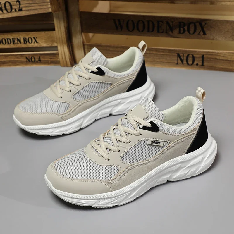 

Trend Large Size Men Running Sneakers Outdoor Fashion Jogging Shoes Wear-resisting Lace-up Zapatillas Hombre Mesh Breathable New