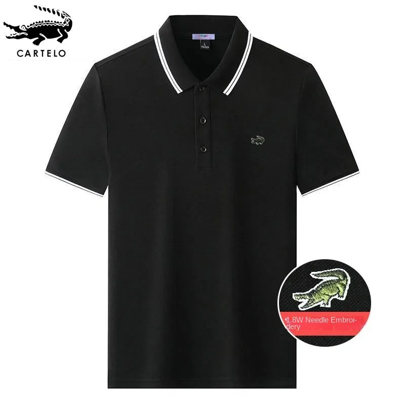 

CARTELO hot sale men's casual lapel polo shirt with breathable material embroidered polo shirt for men - Spring/Summer collectio