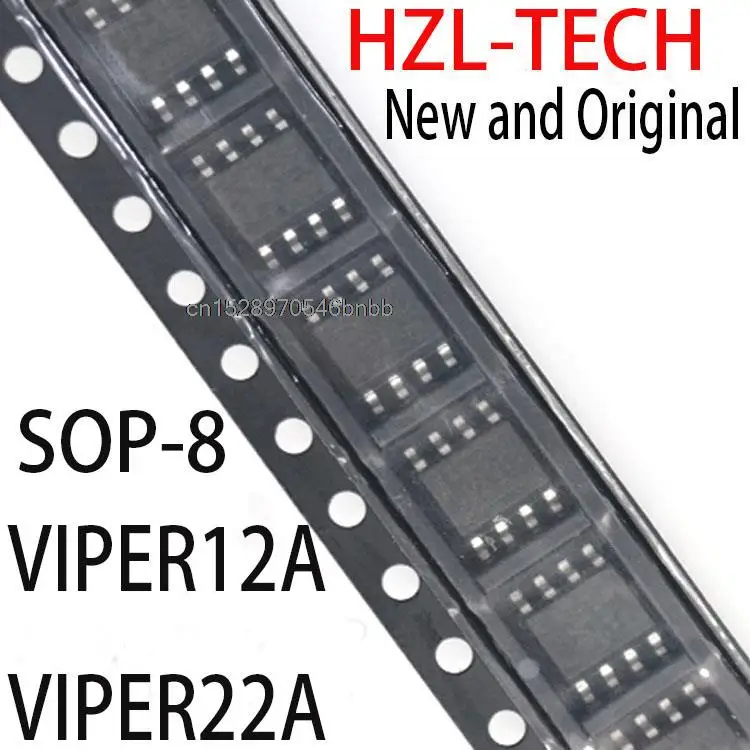 Новые и оригинальные SOP8 VIPER12 SOP 12A SOP-8 SMD VIPER12AS VIPER12ASTR VIPER22AS VIPER22ASTR VIPER22ASTR VIPER22 VIPER12A VIPER22A, 10 шт.