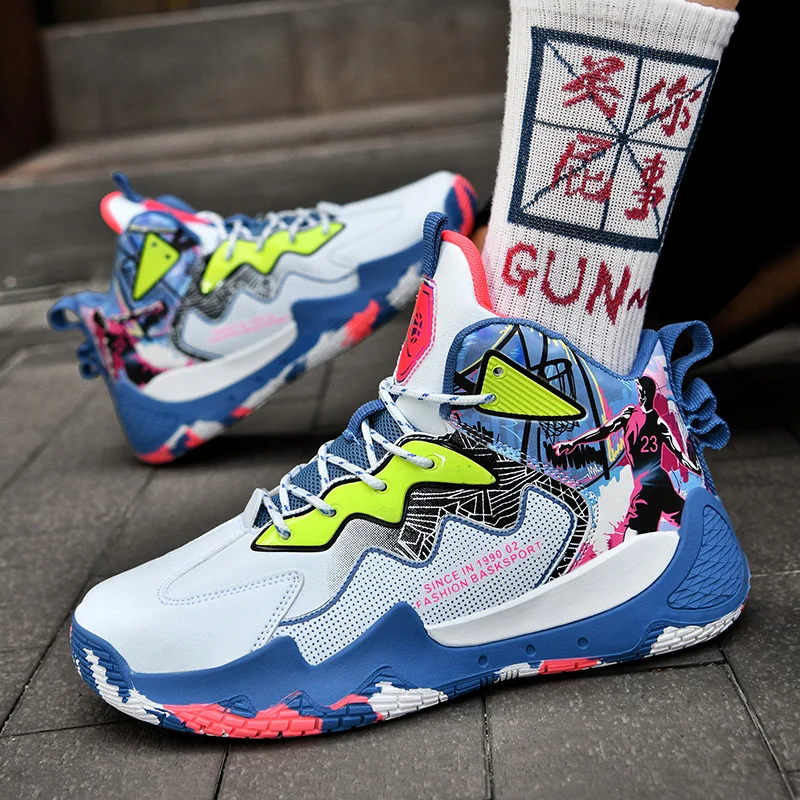 Autumn Winter Fashion Basketball Shoes for Men Women Comfotable Leather Sneakers Basket Men Professional Basketball Man Sneakers