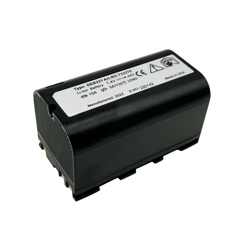 Batería de iones de litio GEB221 de 7,4 V, 4400mah, para Leica TS02, TS06, TS09, TPS1200, batería de estación Total, GPS, nueva