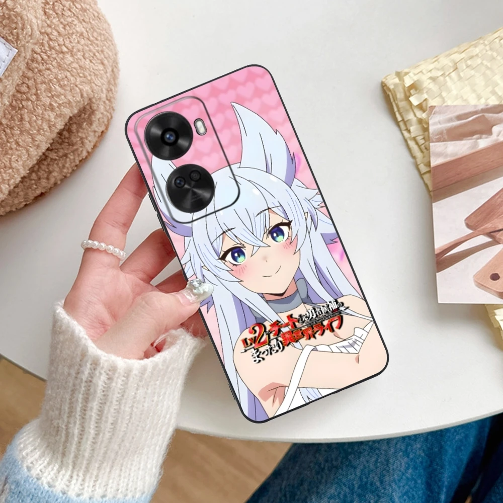 Милый чехол для мобильного телефона с аниме Fenrys Huawei Nova 12 11 10 9 8 7 Pro SE цвет черный