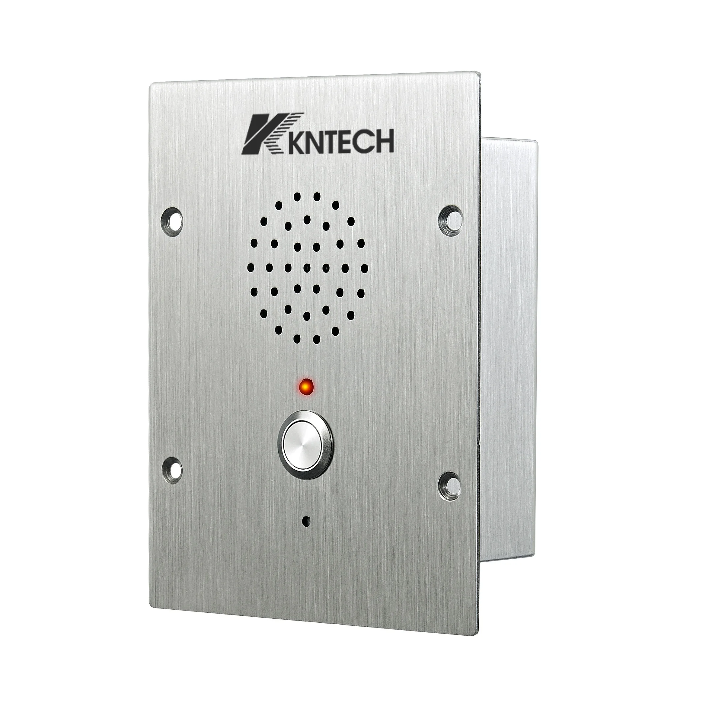 Фото KNTECH KNZD-11: Аварийный телефон для лифтов из нержавеющей стали SUS 304 с поддержкой PoE, сертификацией CE и защитой IP66 №2
