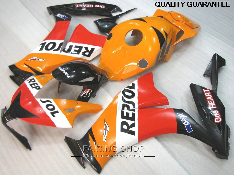 Фото Комплект обтекателя для Honda CBR1000RR 2012-2015, оранжево-черный комплект обтекателей CBR1000RR 12 13 14 15 GD20 №1