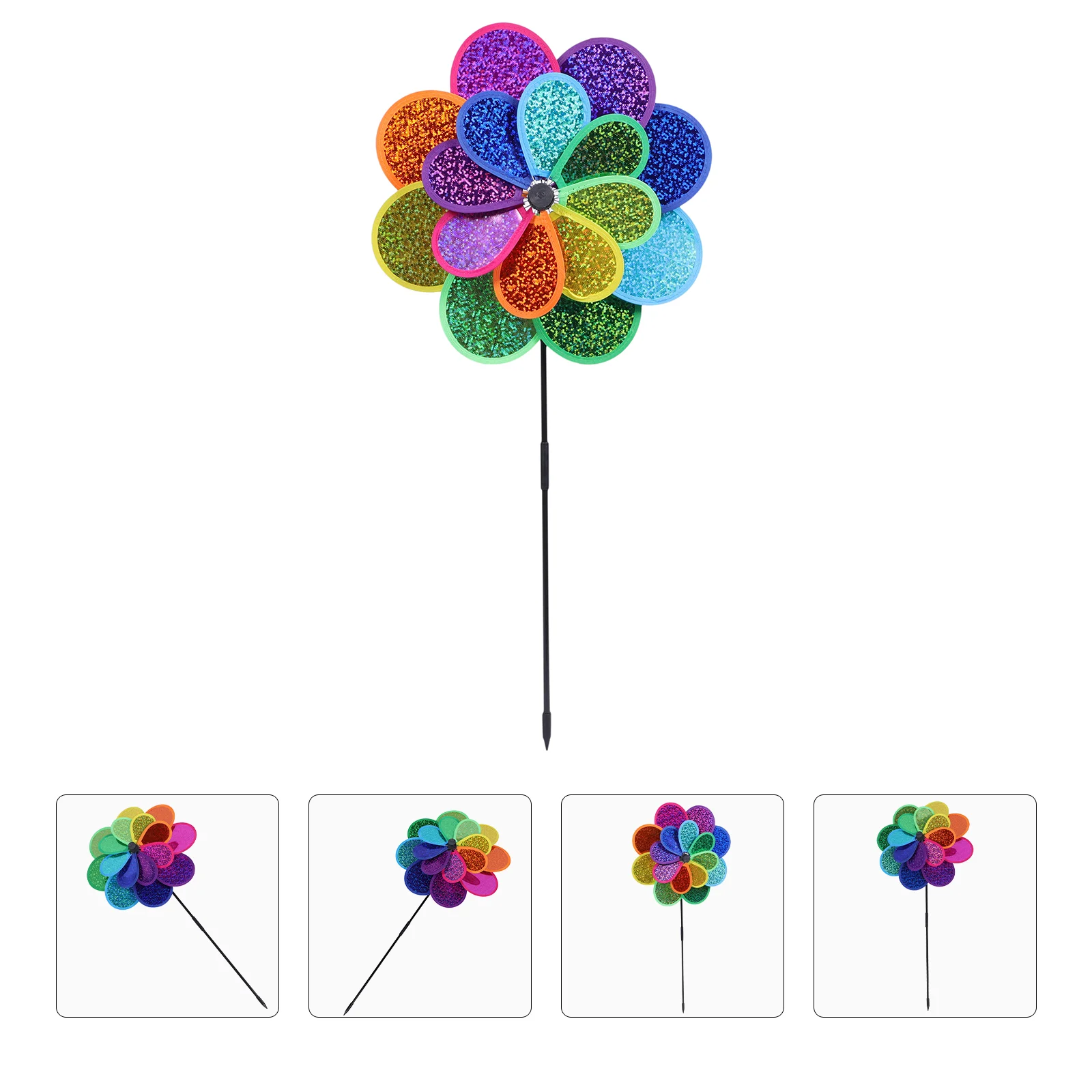 

Ветряная мельница Toygarden Pinwheel Pinwheels Радужная вечеринка на день рождения газон полезный палочка Спиннер цветок Winnower уличный Ловец колышка