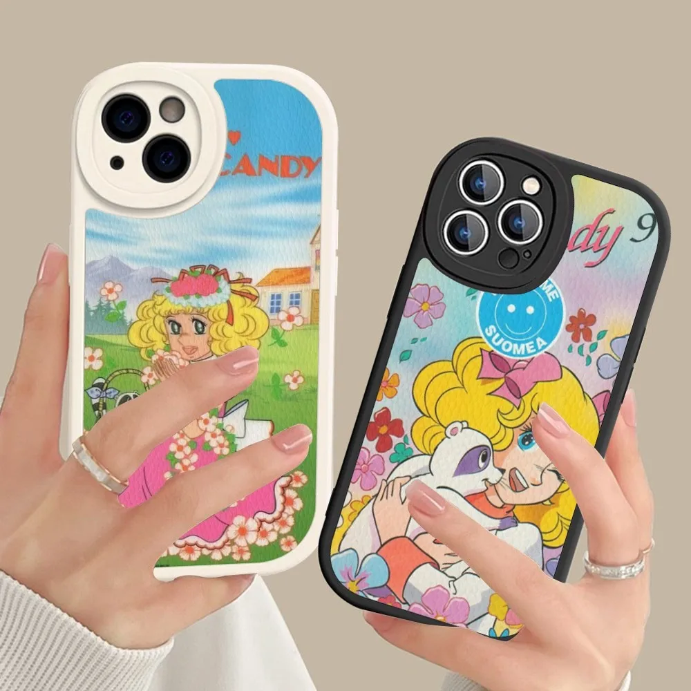 

Manga Candy Candy Phone Case Hard Leather For iPhone 14 13 12 Mini 11 14 Pro Max Xs X Xr 7 8 Plus Fundas
