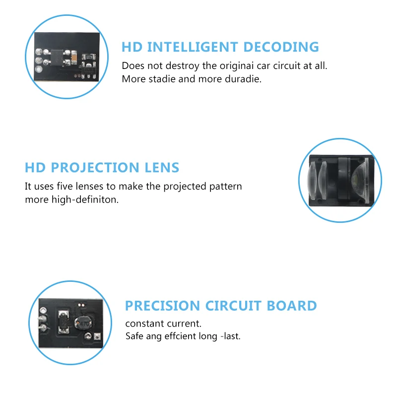 2-4 шт. Автомобильные светодиодные лампы-проекторы для дверей Mercedes Benz C W204 C260 C300 C280