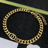 hot trend classic punk style gold color cuba chain necklace letter bracelet luxury jewelry set party gift free shipping