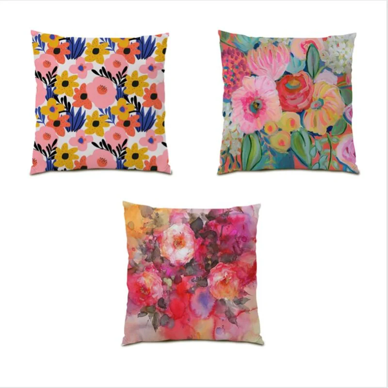 

Decoration Home Print Cushion Cover 45x45 Forest Tree Throw Pillow Covers Gift Living Room Decoration Tropical Palm Velvet E0462