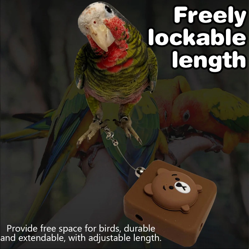 Ультралегкий поводок для полета попугая-безопасная и удобная тренировочная