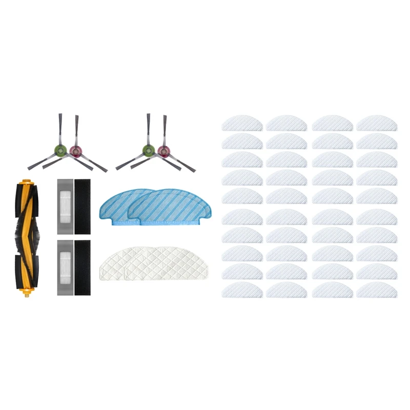 

1Set Hepa Filter Mop Cloths For Ecovacs Deebot Ozmo T8 Vacuum & 40Pcs Disposable Rags For Ecovacs Deebot Ozmo T8