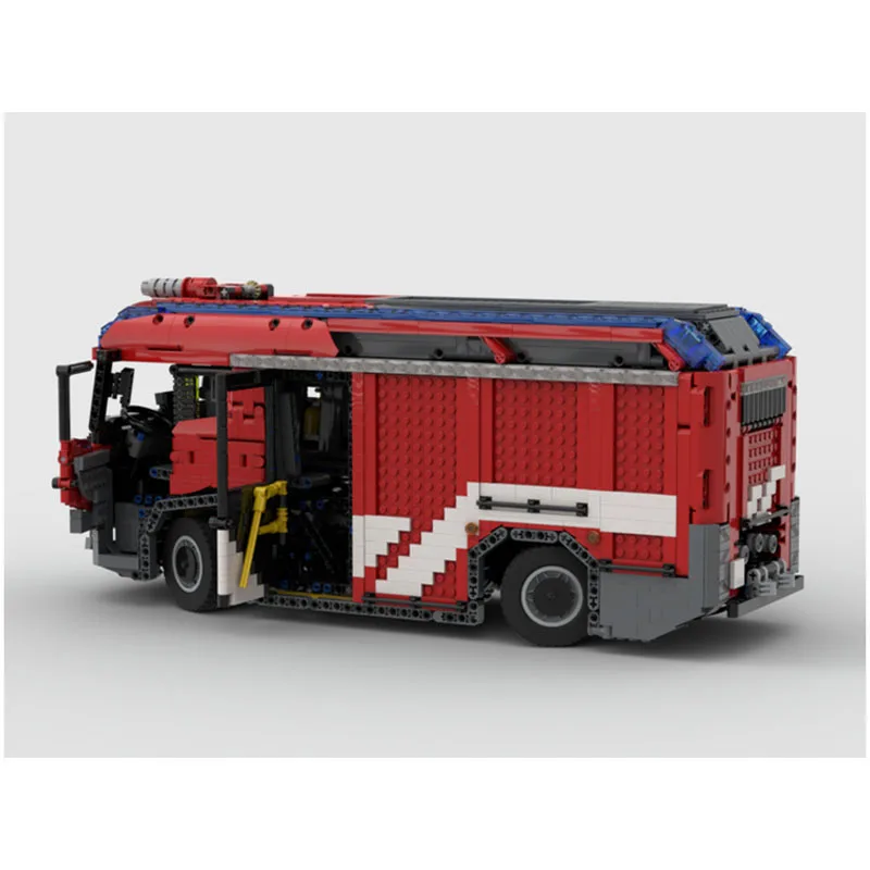 Новинка строительный блок модель пожарной машины 4391 шт. Пазл сделай сам для